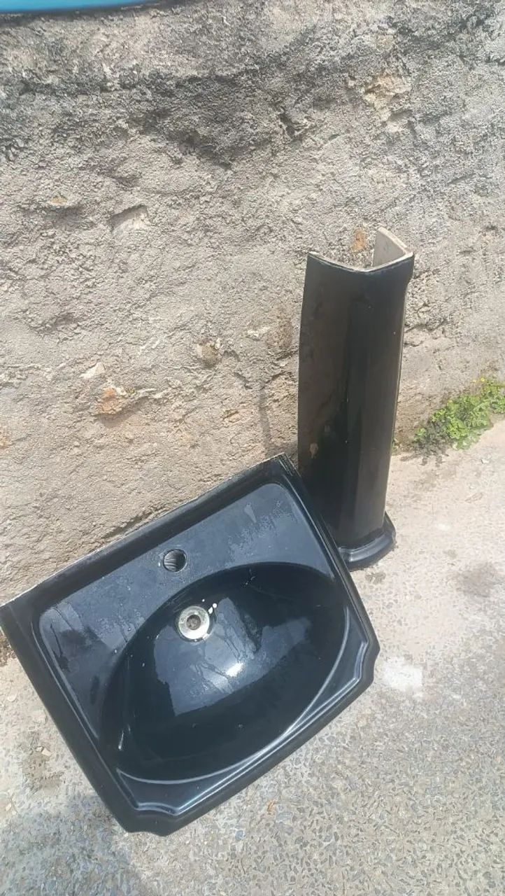Lavatório de banheiro com coluna  - Foto 3