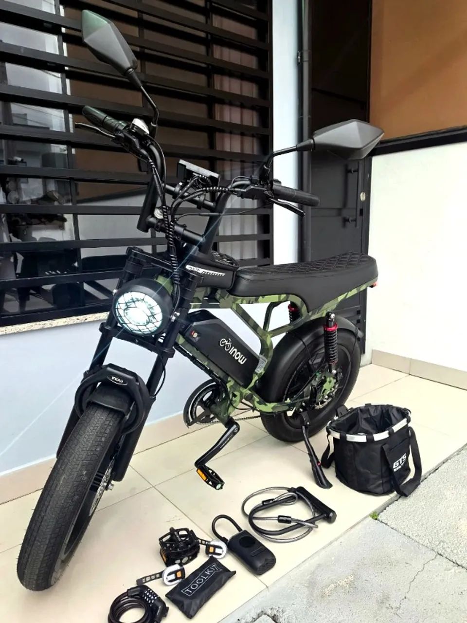 Bicicleta Elétrica INOW V40 Pro - Impecável - Menos de 100 km - Foto 3