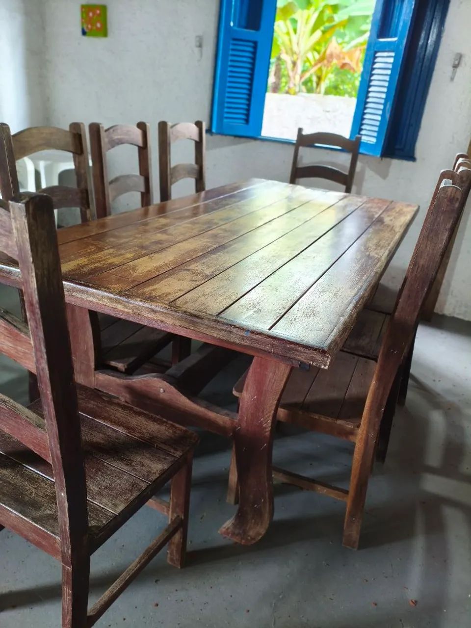 Mesa 8 lugares madeira maciça  - Foto 4