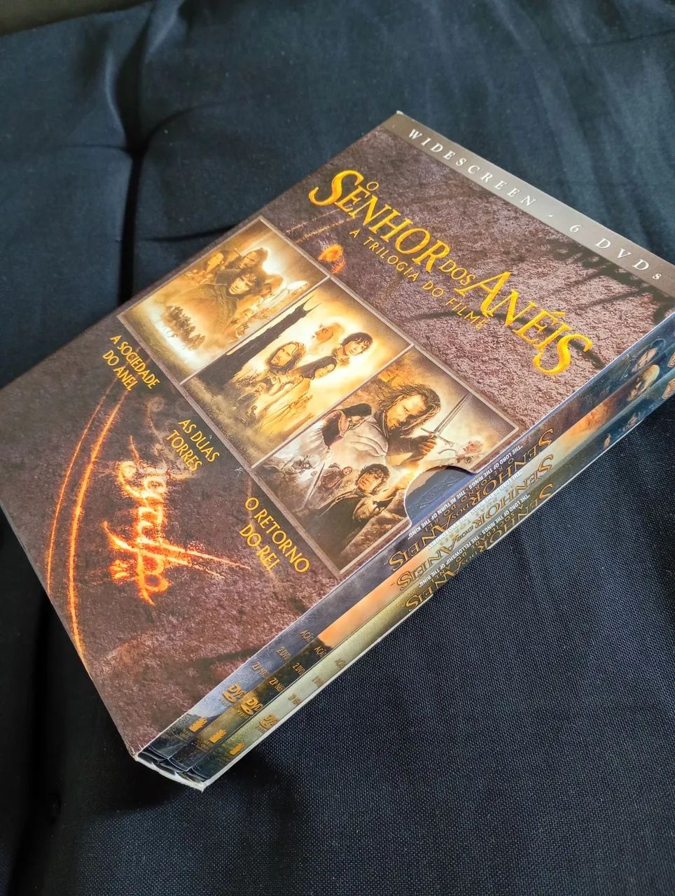 Dvd duplo- trilogia senhor dos anéis com extras - Foto 2