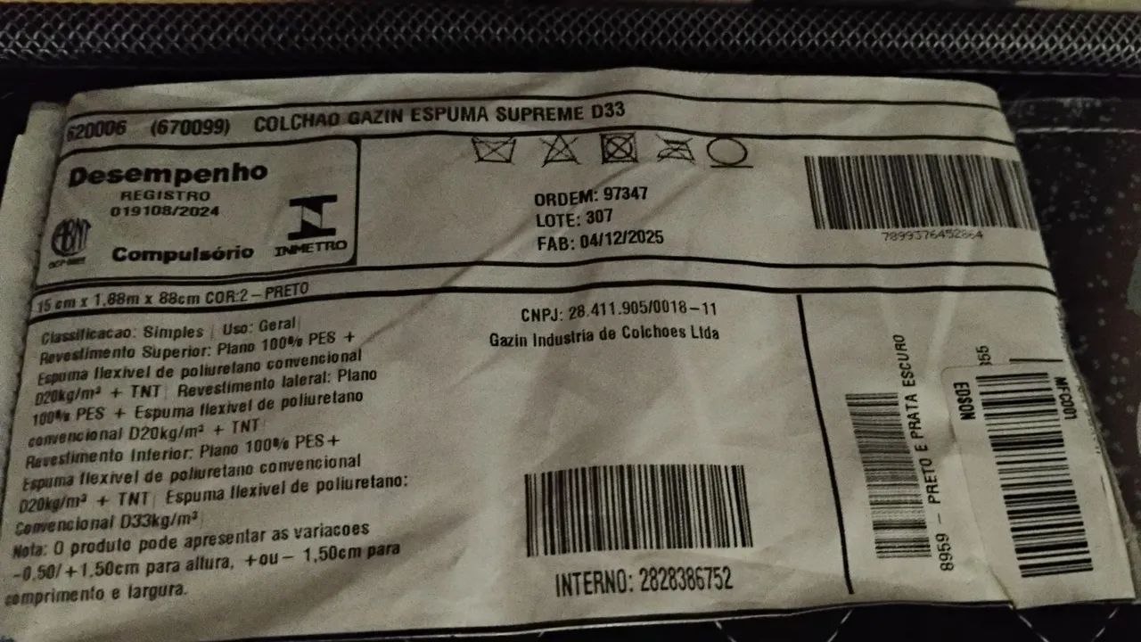 Cama box+Colchão solteiro Gazin d33 - Foto 4