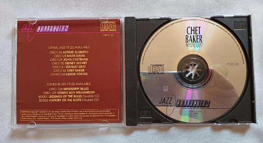 Cd Chet Baker - Witchcraft - Importado France - Excelente Estado - Foto 2