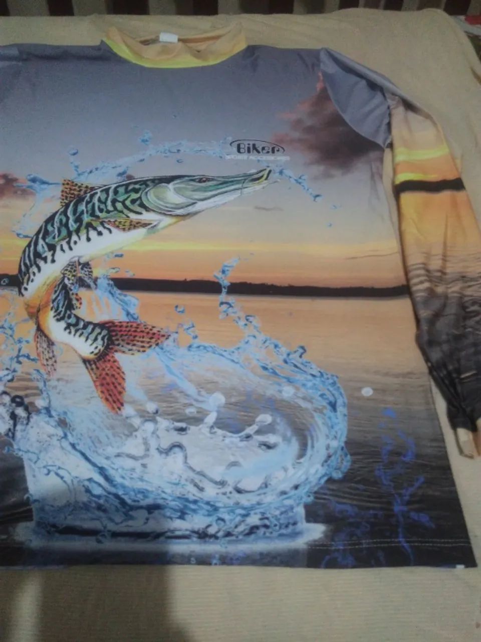 Camisas para pescarias com fator de proteção máxima Uva e UVB  - Foto 2