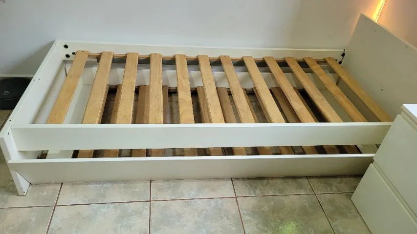 Cama de solteiro em MDF de alta qualidade com cama extra - Foto 3