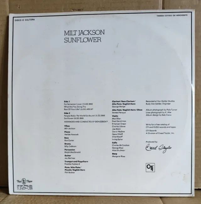 LP Sunflower de Milt Jackson - Foto 2