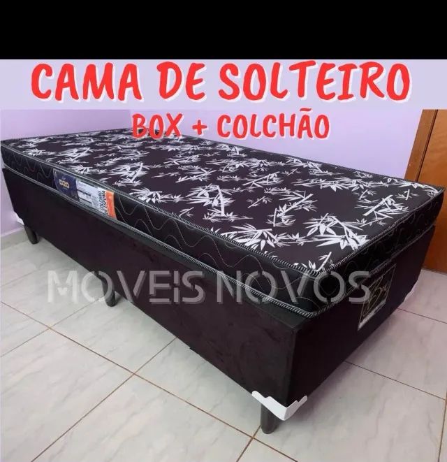 Conjunto de Solteiro Colchão e  Box Novo (Mega Oferta)