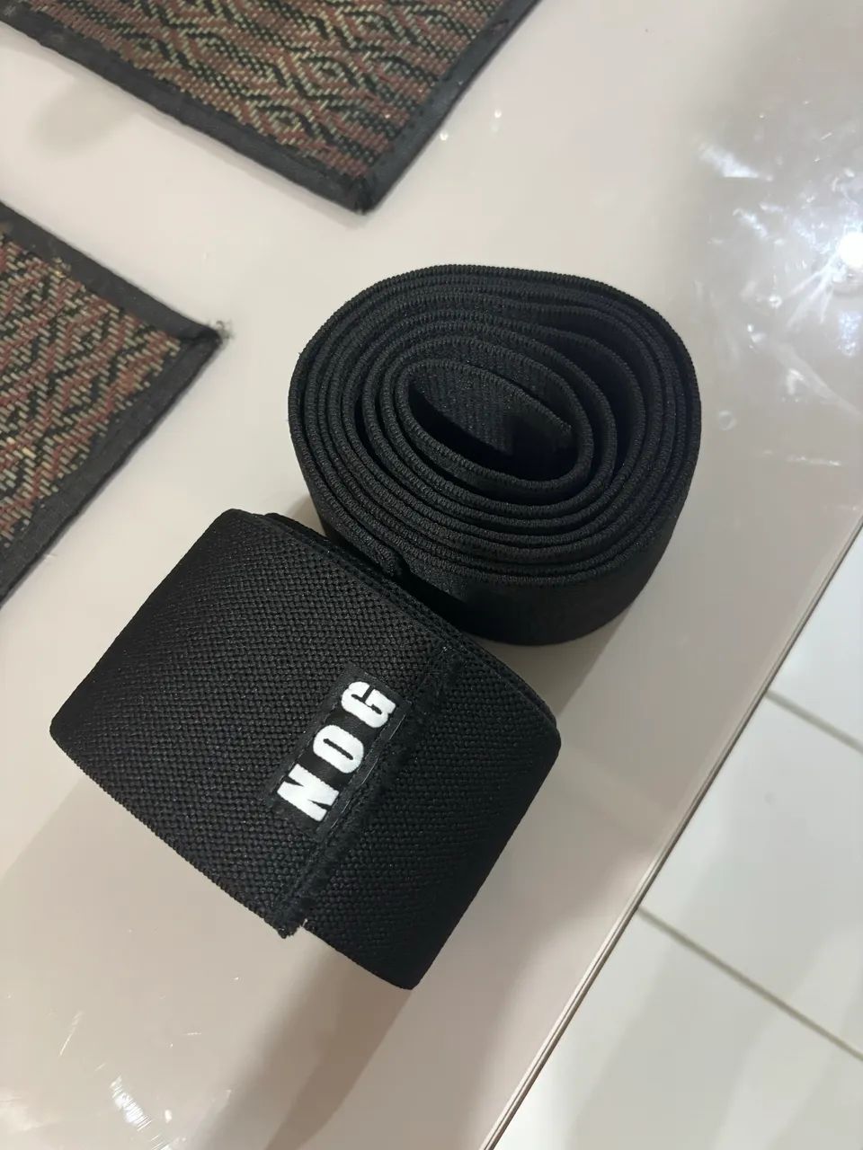 Faixa de joelho elástica para academia e CrossFit 