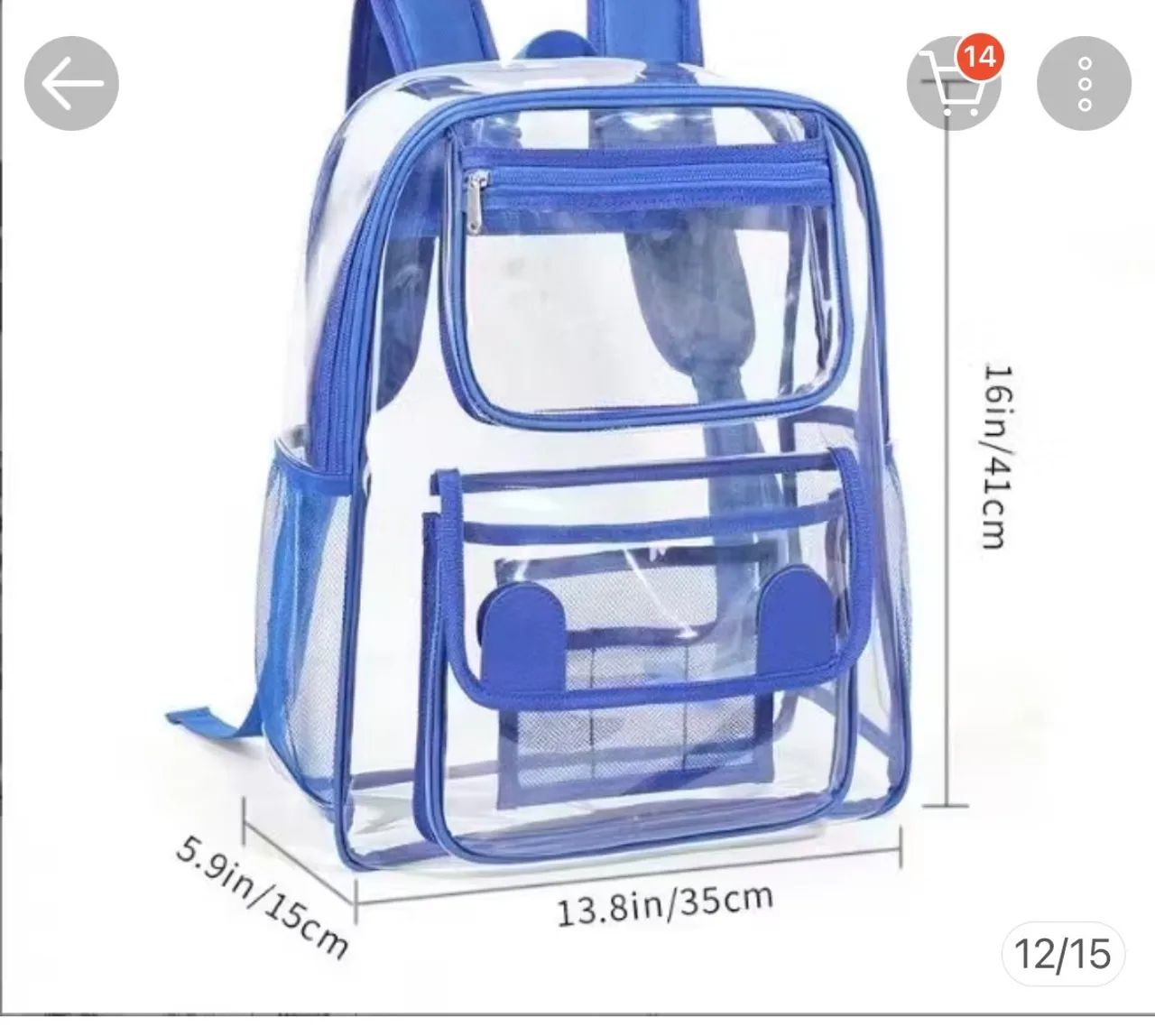 Mochila transparente ideal para Hospital - Foto 3