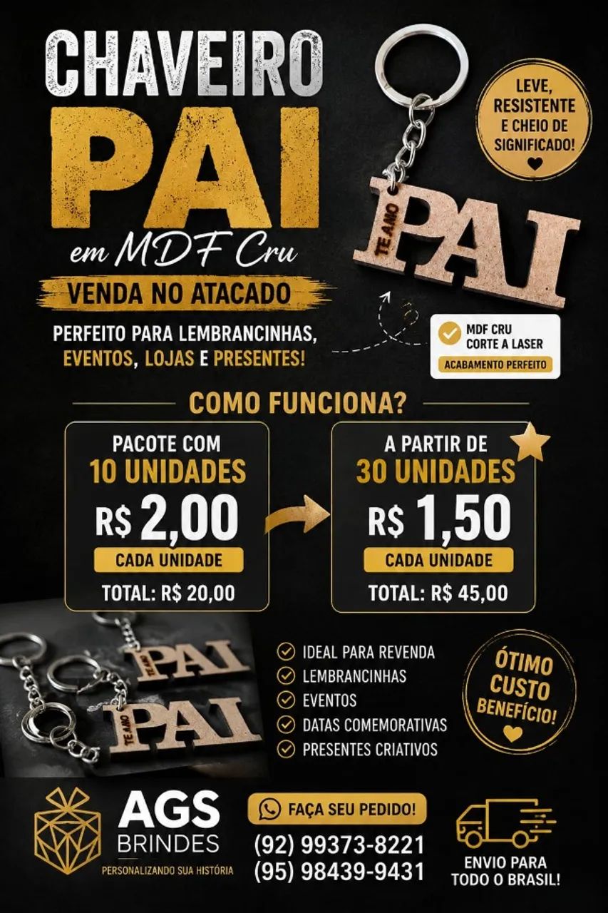 Chaveiro no Atacado - PAI