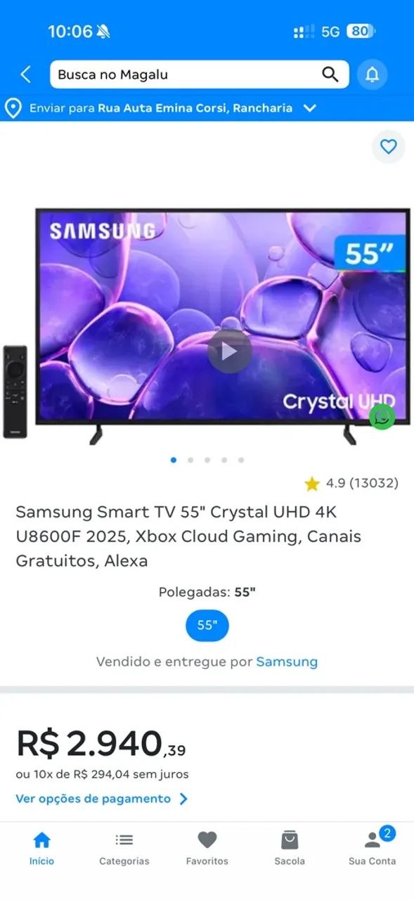 TV SMART SAMSUNG 55? 4k - Foto 2