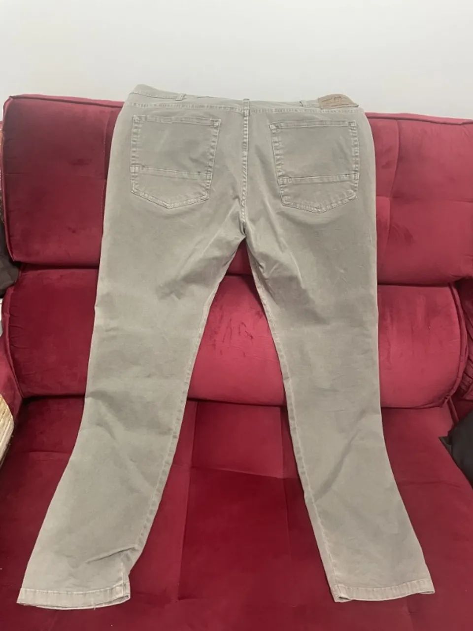 Calça de Sarja Marfinno Verde Nº 46 - Ótimo Estado - Foto 2