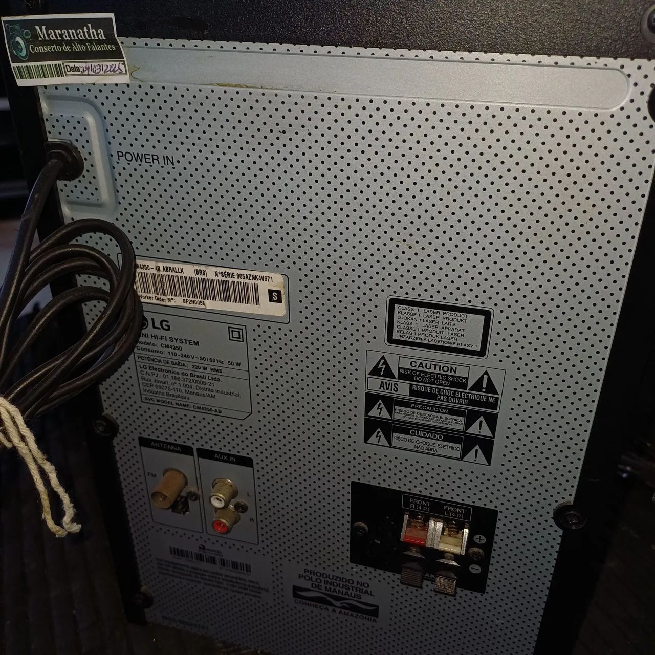 System LG 220W(sem as caixas)Pen Drive e Bluethooth  - Foto 3