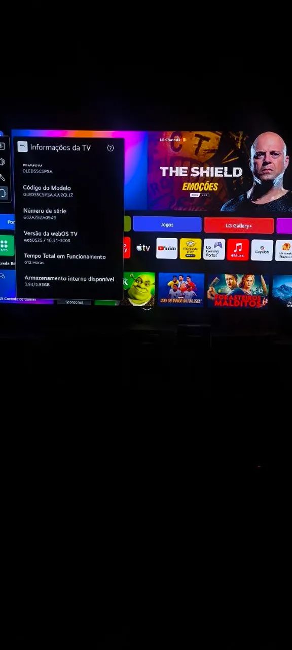 TV C5 LG OLED 55 APENAS 612 HORAS - Foto 2
