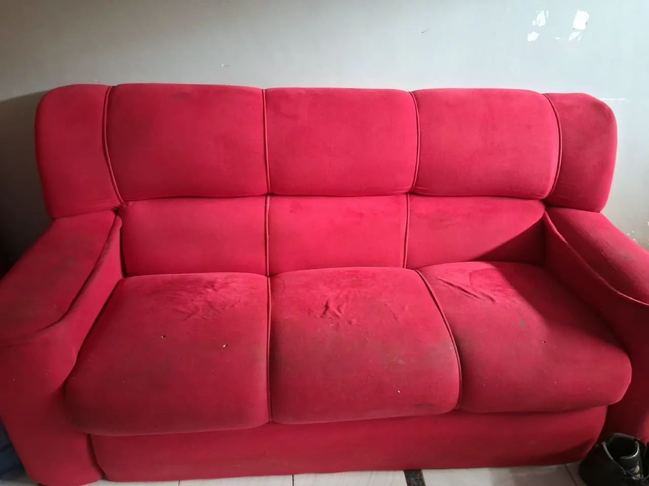 Sofá vermelho