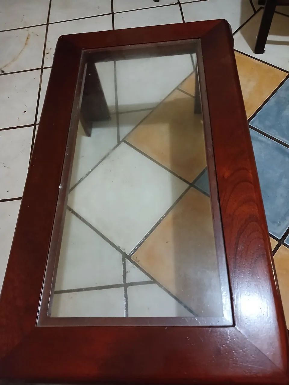 Vendo mesa de mogno e vidro  - Foto 3