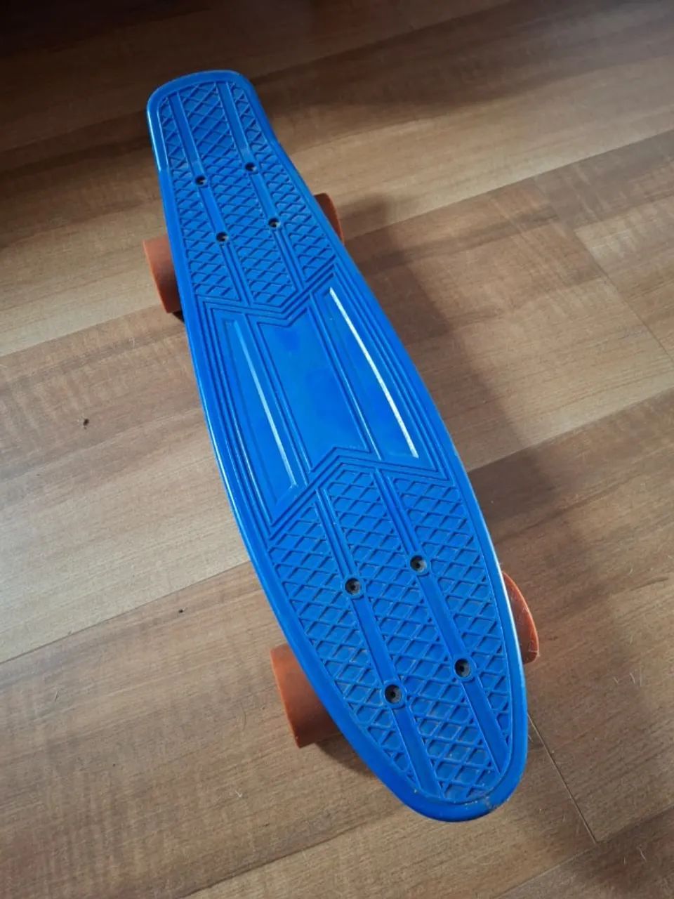 SKATE Mini Cruiser cor Azul rodas Laranjas SEMINOVO - Foto 4