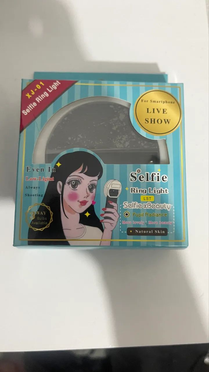 Mini Ring Light para Celular (Luz de Selfie) - Novo na Caixa! 