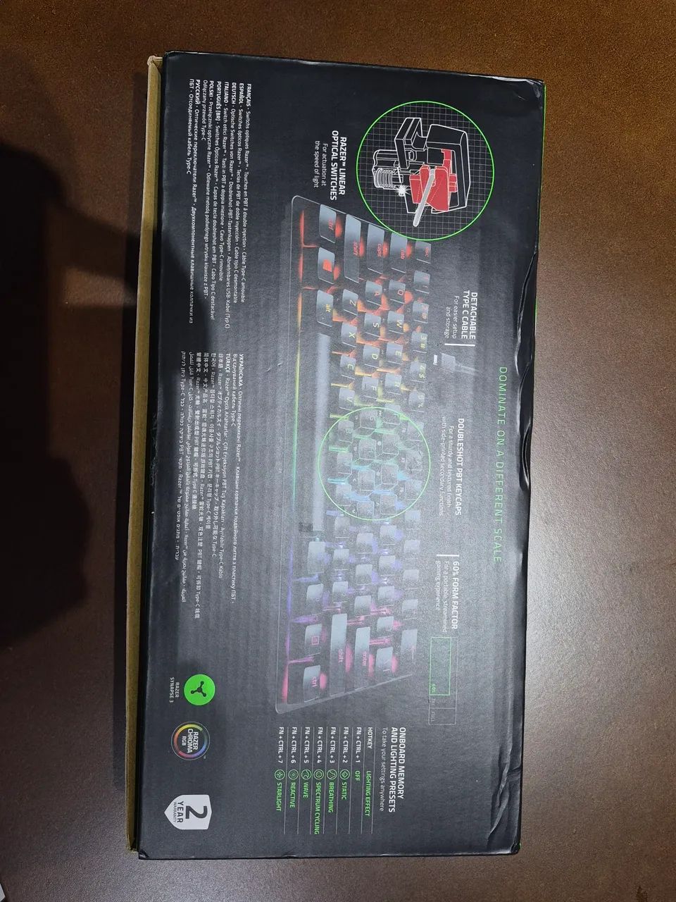 Teclado Hutsman mini 2020 switch ópticos red  - Foto 2