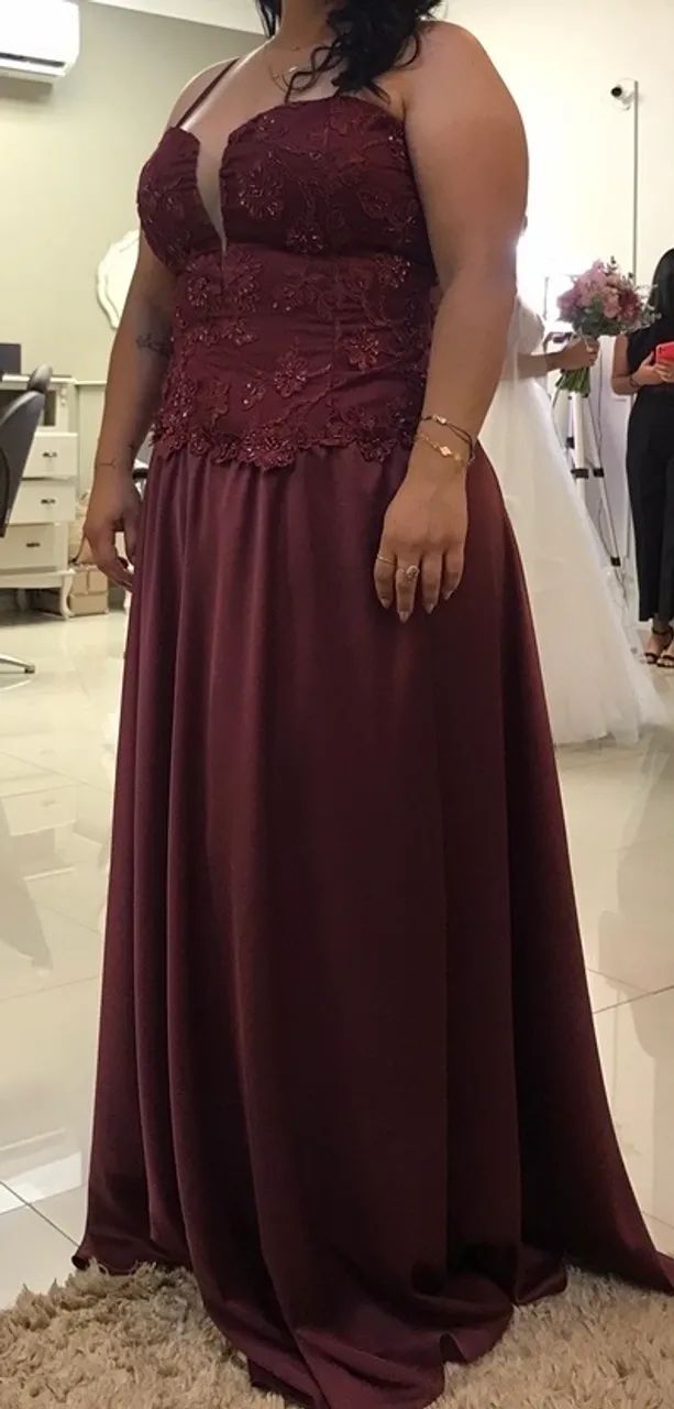 Vendo vestido plus size usado 1 vez 
