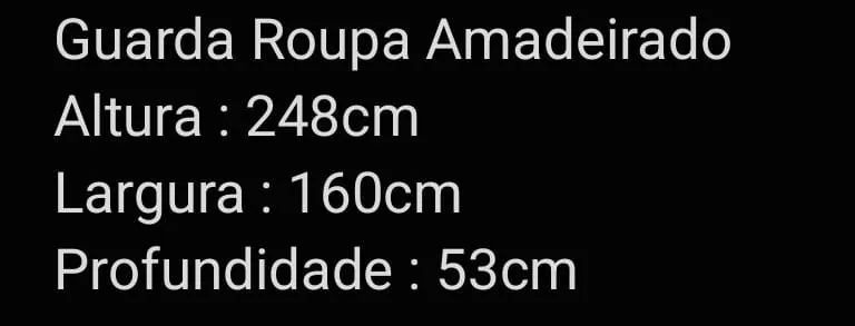 Guarda Roupa 4 Portas e 4 gavetas amadeirado - Retirada - Foto 4