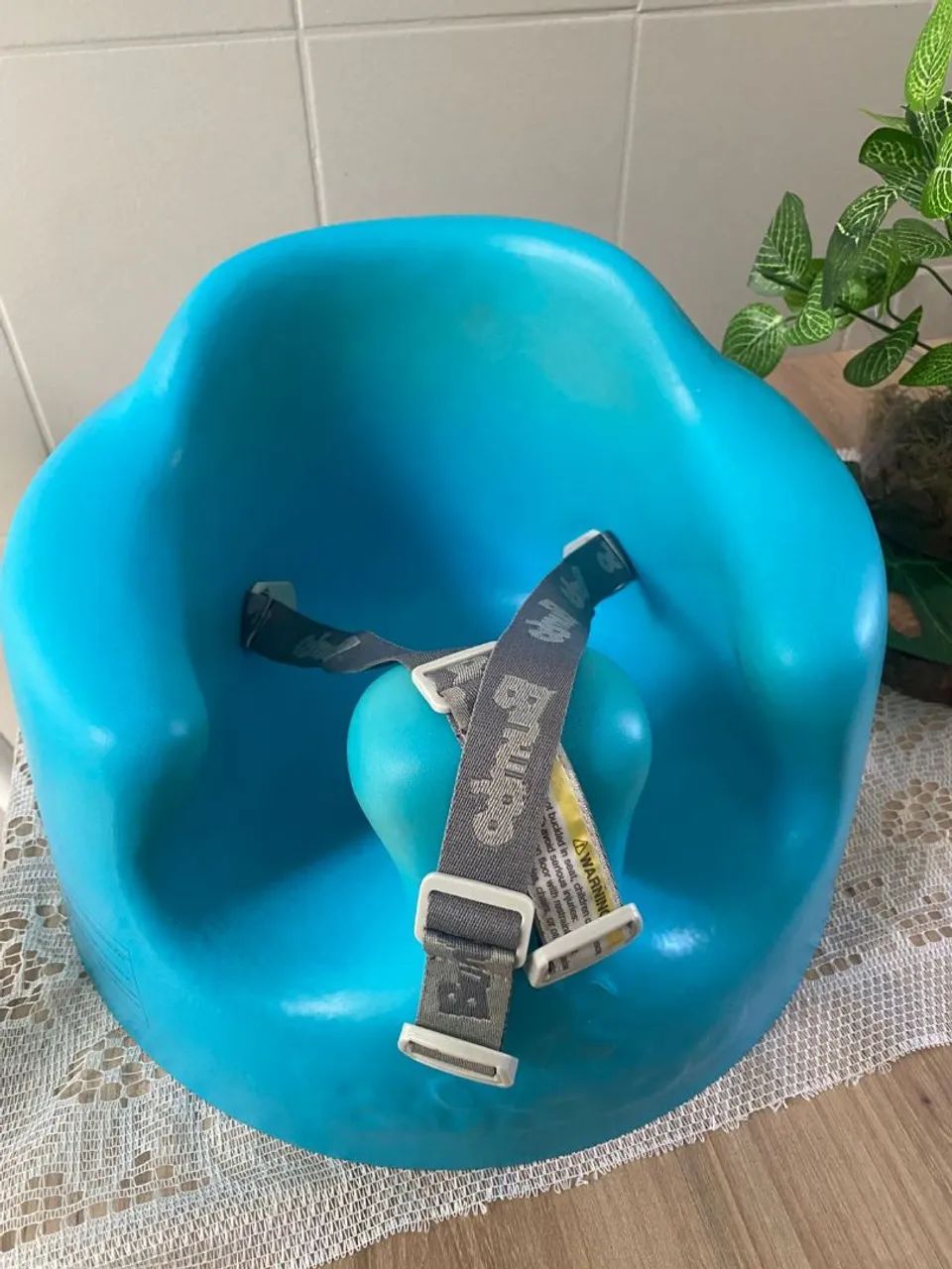 Cadeira de assento azul bumbo - Foto 2