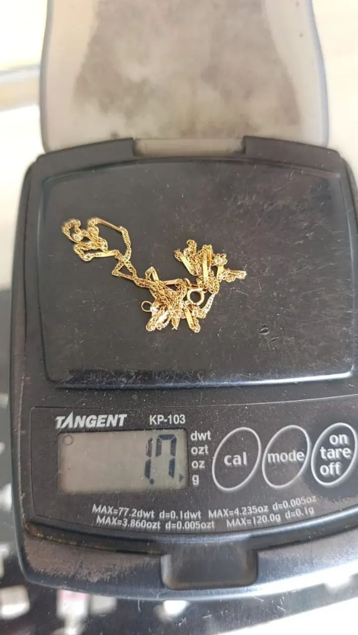 Cordão de ouro com pingente  - Foto 2