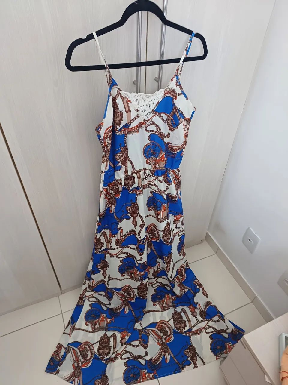 Vestido longo estampado - Foto 3