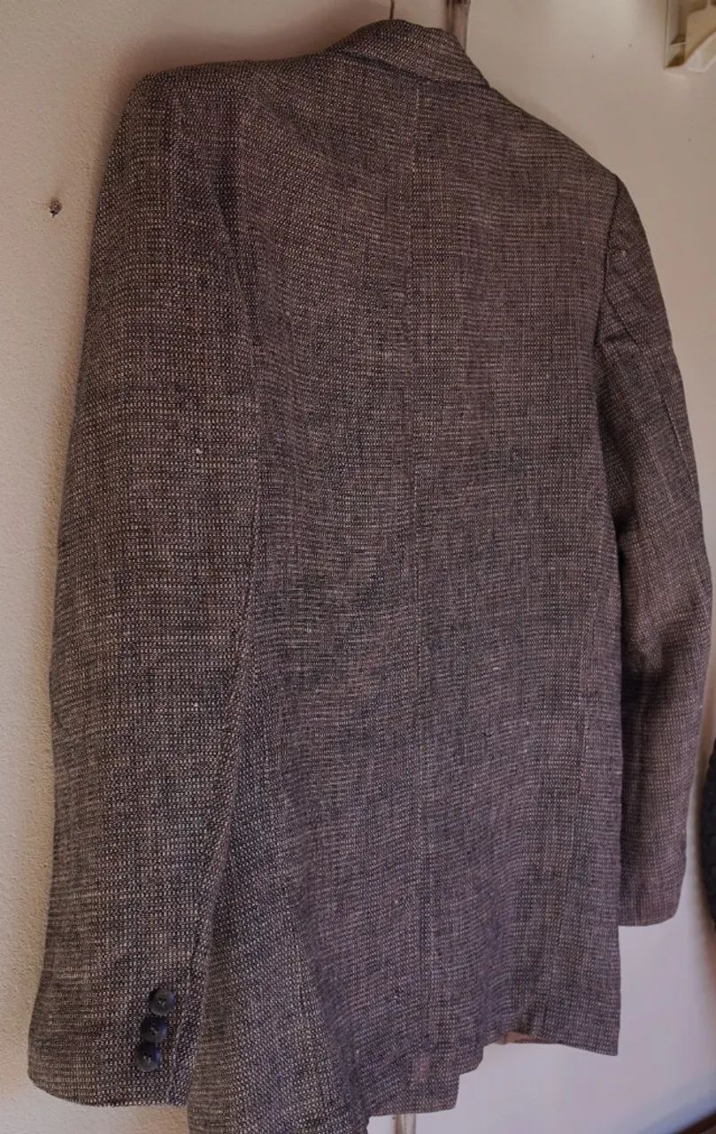 blazer de linho puro grosso - Foto 5