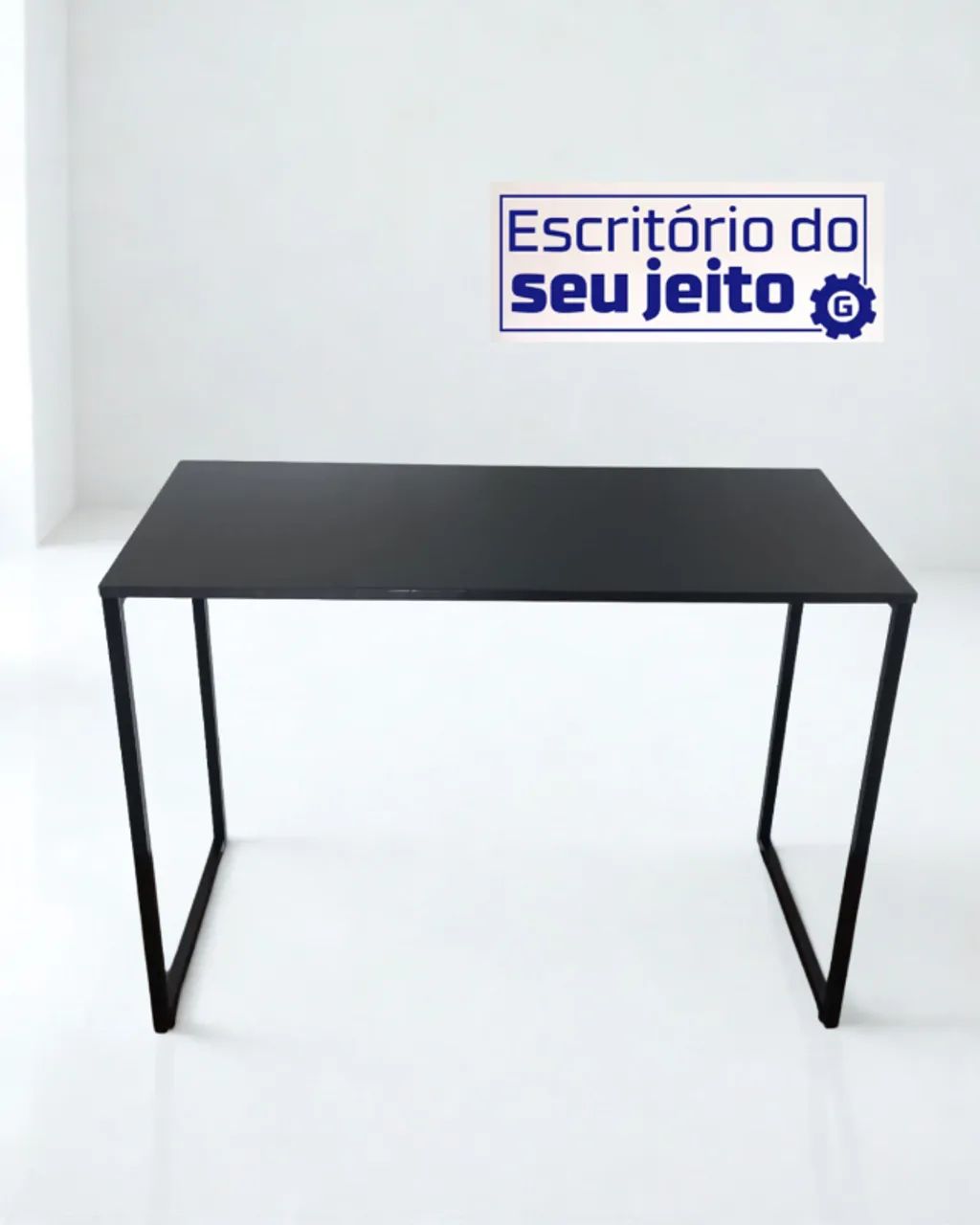 Escrivaninha Industrial 1m NOVA Mesa de Escritório Multiuso para Notebook Computador Birô - Foto 5