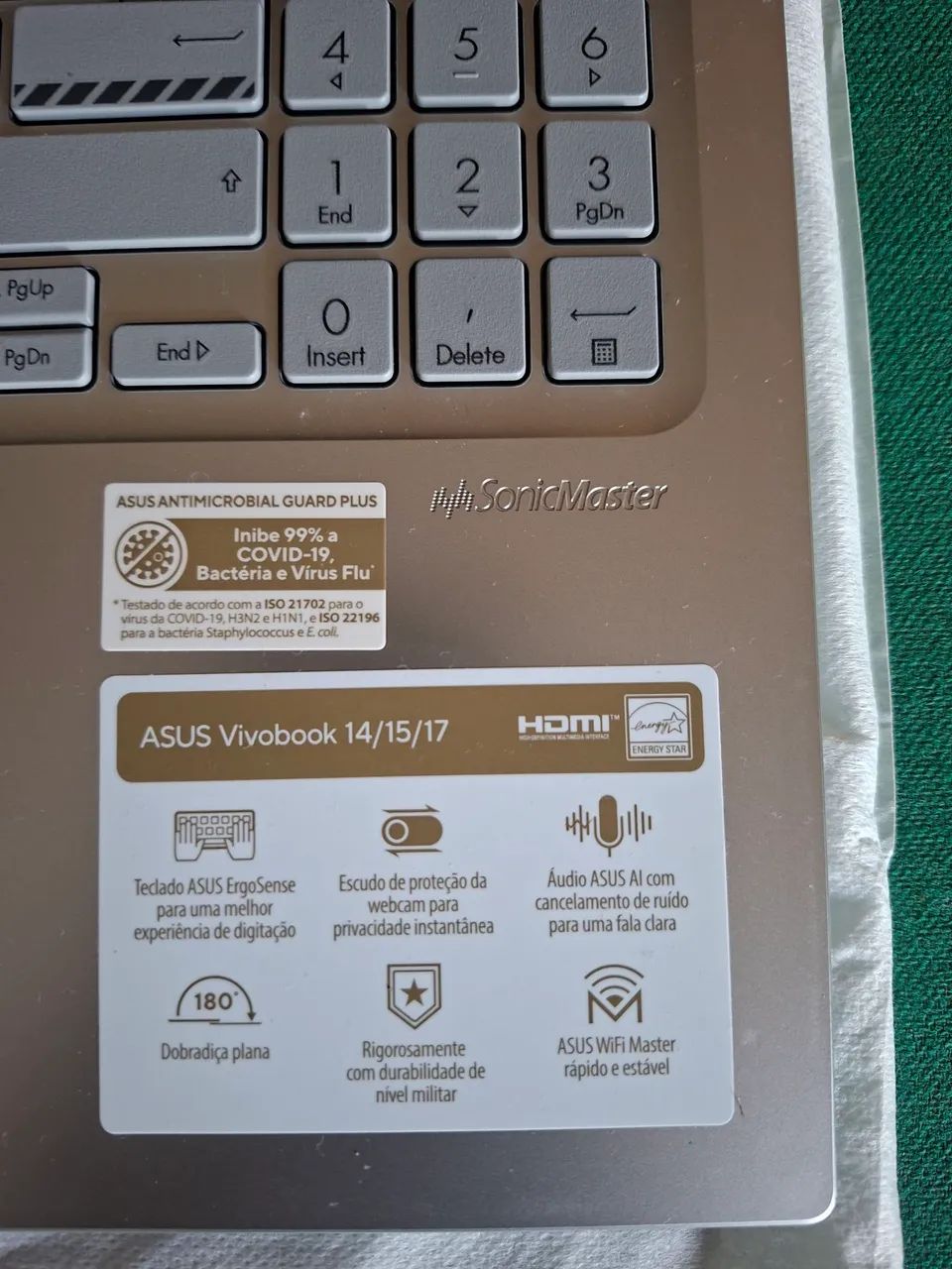 NOTEBOOK ASUS VIVO GO 15 - 512HD 8GB I5 - ZERADO 1 MÊS DE USO