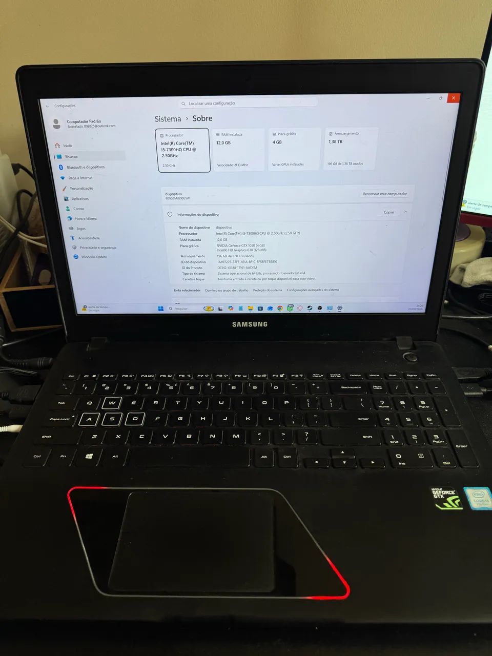NOTEBOOK SAMSUNG ODYSSEY  - Foto 2