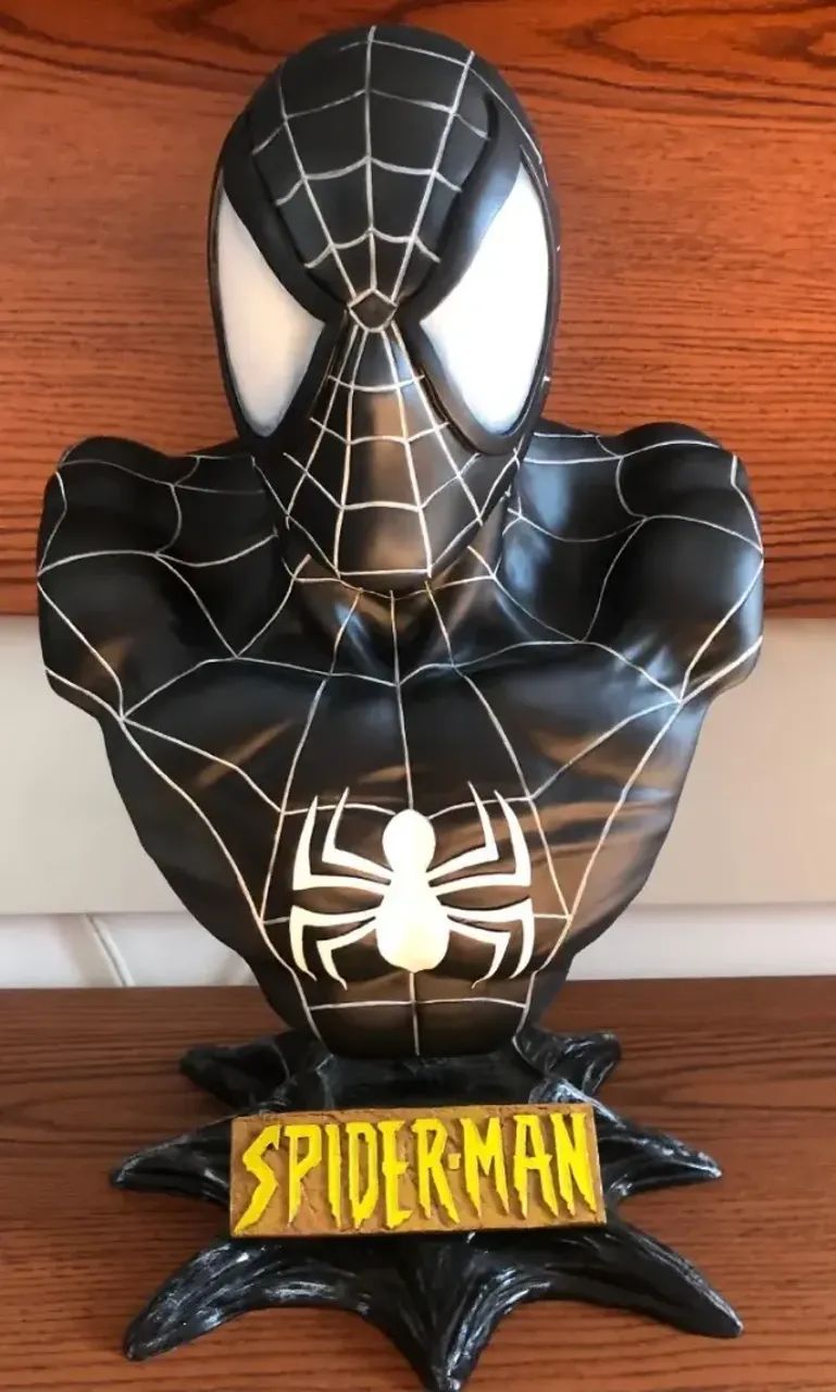 Estátua Busto Homem-aranha ( Spiderman ) Black : Marvel 1:1