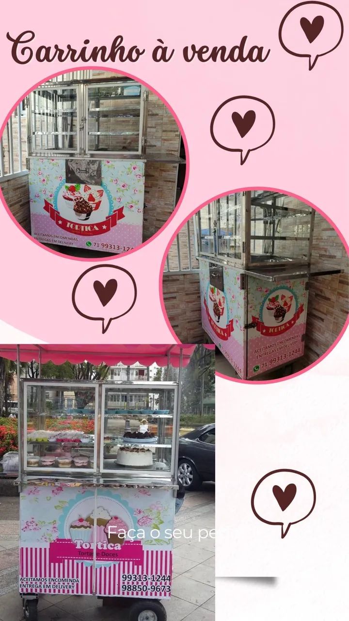 Carrinho de doces, tortas e salgados - Foto 3