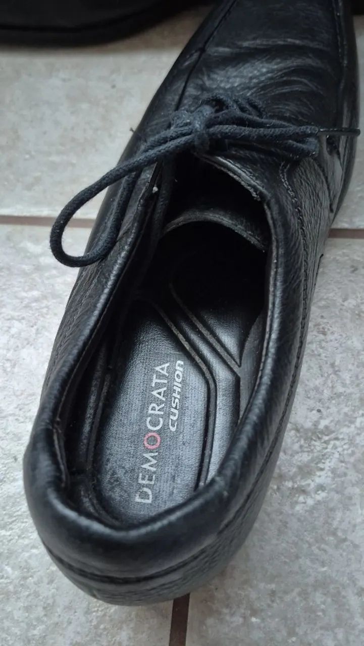Sapato masculino de couro Democrata  - Foto 2