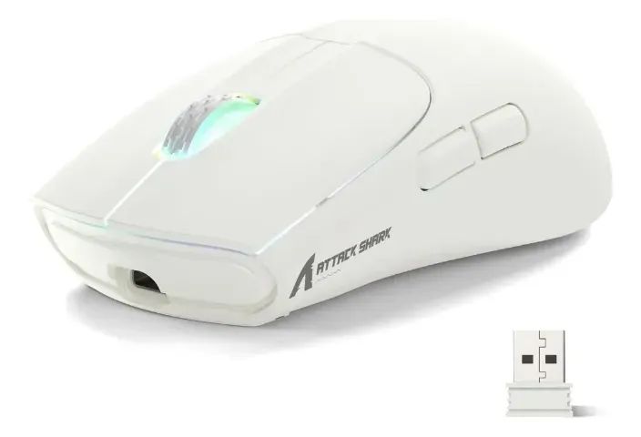 Mouse Gamer Sem Fio Attack Shark X5 Rgb