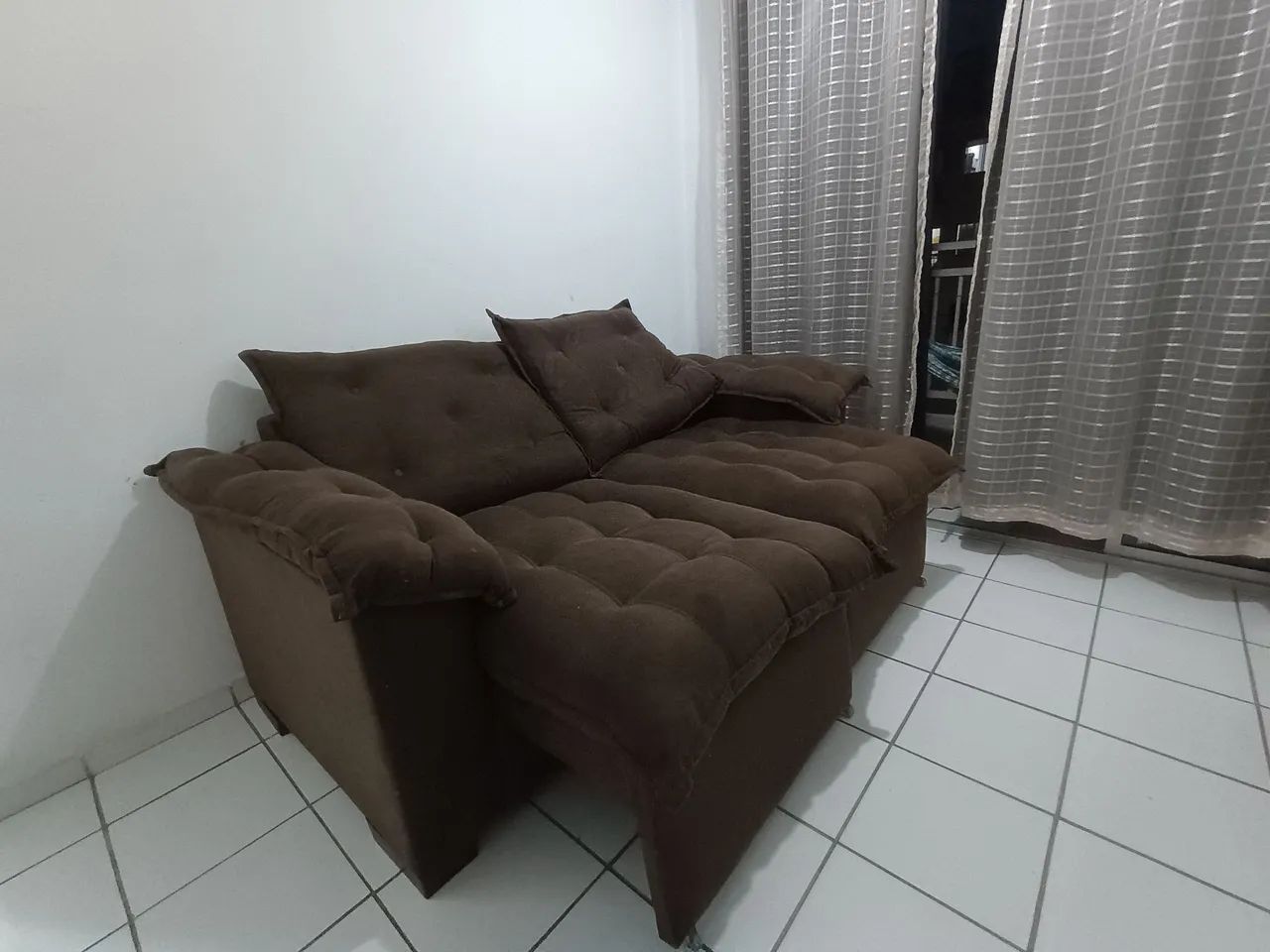 Sofá 3 lugares retrátil (fofuxo)