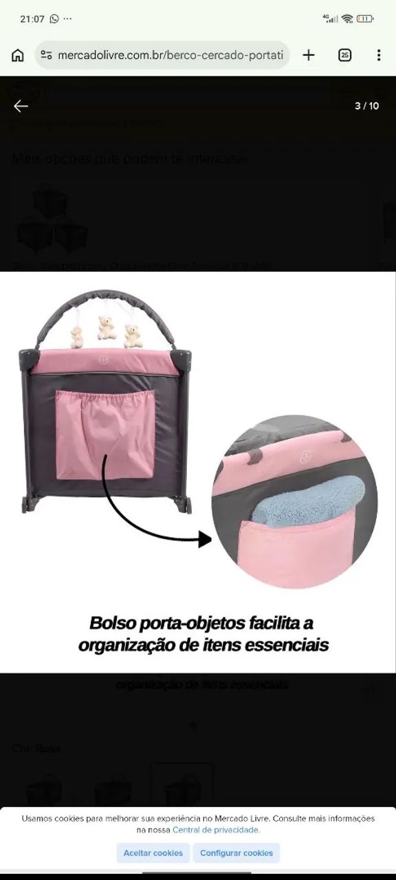 Vende-se berço cercado  - Foto 2