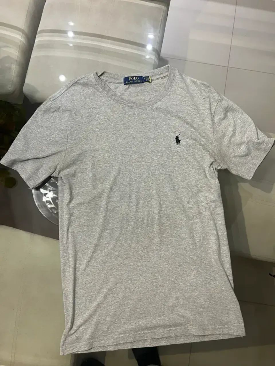 Camiseta Ralph Lauren cinza