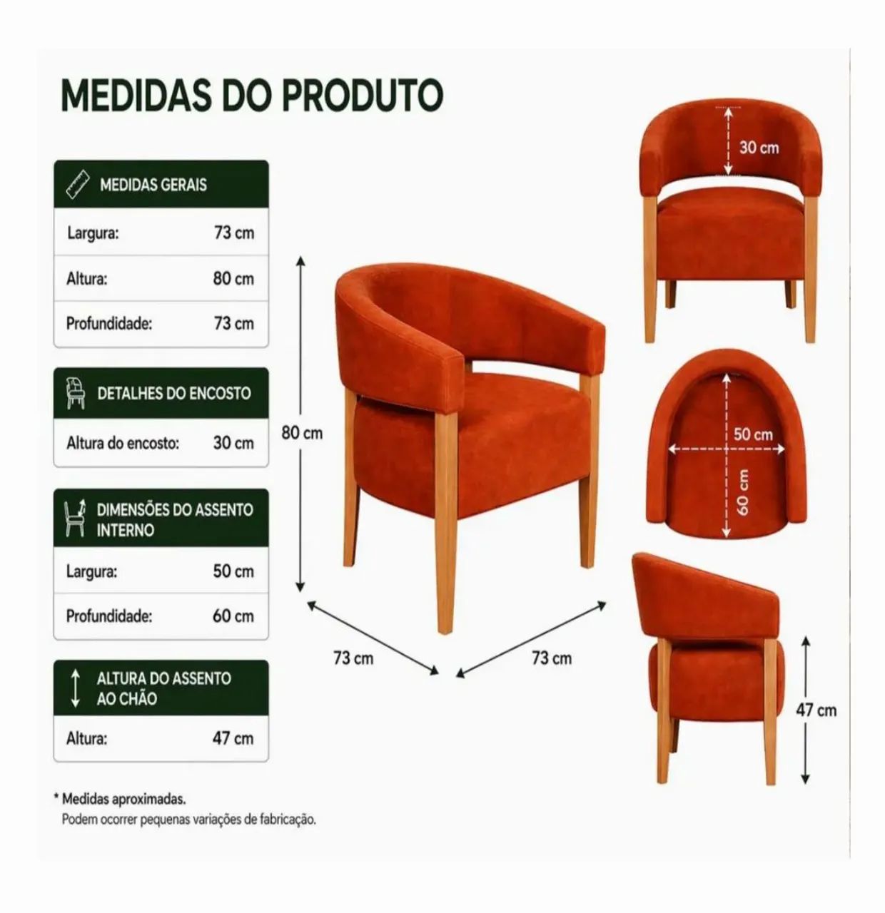 Poltronas veludo - Foto 4