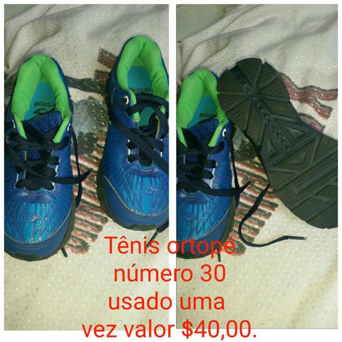 Tênis ortopé, usado uma vez número 30