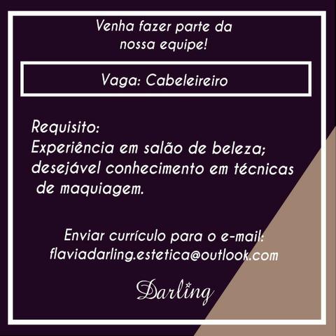 Vaga para Cabeleireiro