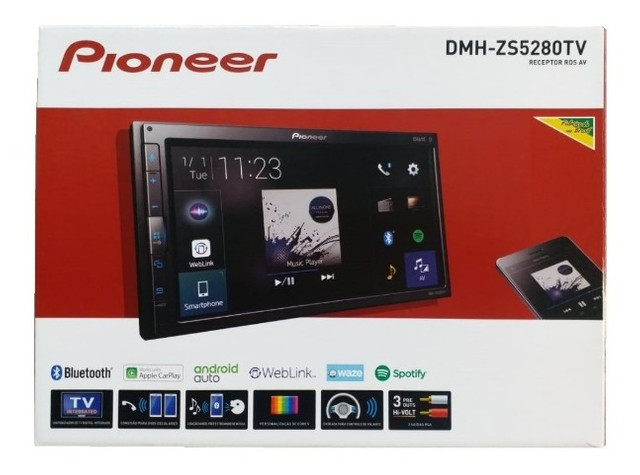 Central multimidia Pioneer 2 din DMH-ZS5280TV modular TV Central multimidia Pioneer 2 din DMH-ZS5280TV modular TV