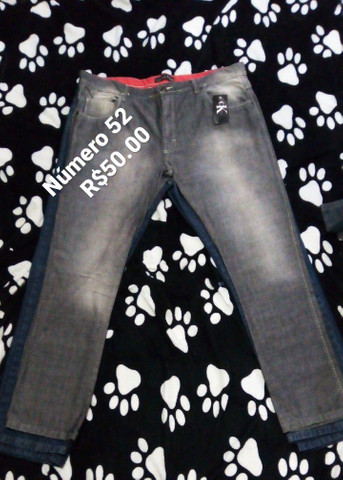 calça jeans masculina numero 50