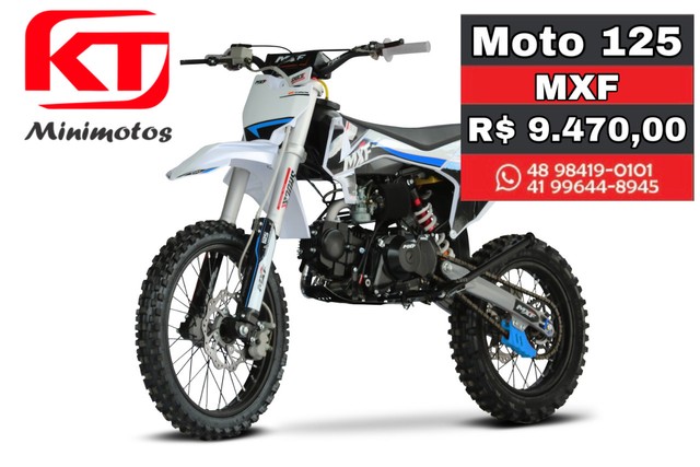 MOTO 125 MXF MINI MOTO MINIMOTO, QUADRICICLO, PATINETE,BICICLETA ELÉTRICA