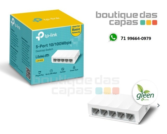 Switch 5 Portas TP Link LS1005 - 10/100 Mbps ( Balck Friday )