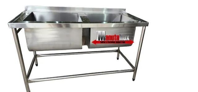 Tanque pia bancada inox sob medida inoxidável - Foto 3