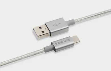 Cabo tipo C - Intelbras - Nylon trançado 1,5 metros - Foto 2