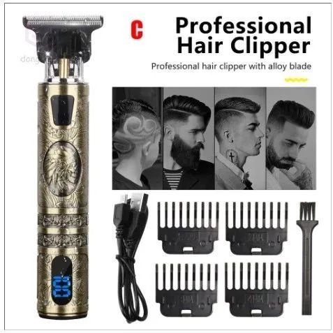 Cortador de cabelo elétrico, Barbeador, aparador de pelo T9  - Foto 6