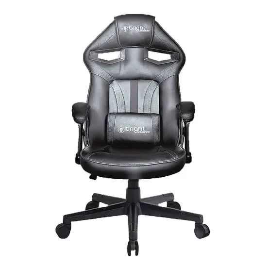 Cadeira Gamer Bright Preto/Cinza - Nova com Garantia