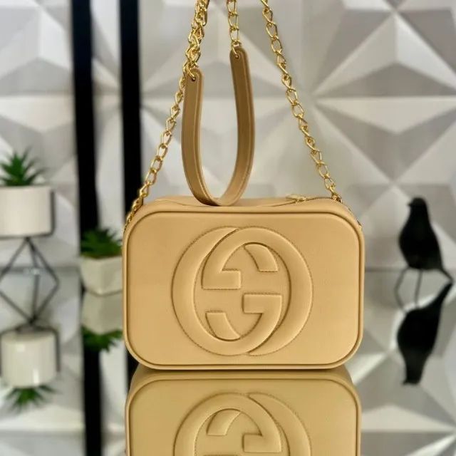 Bolsa Feminina Com Alça De Corrente De Ombro Transversal gucci - Foto 2